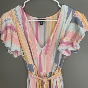 Pastel striped dress, size Medium